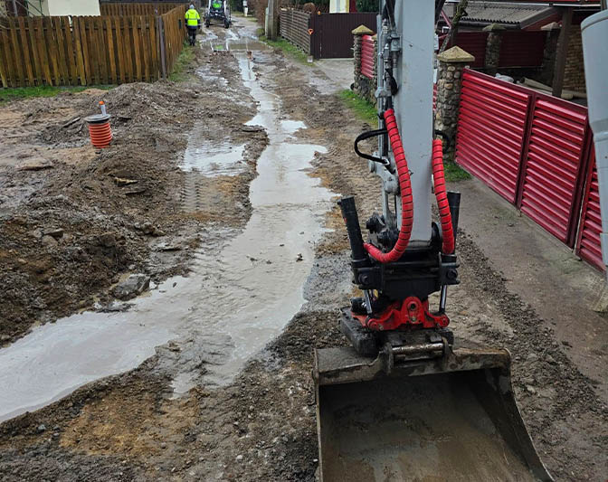 Gatvė prieš remontą ir renovaciją